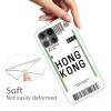 Coque silicone iPhone 12 mini Billet d'embarquement pour Hong Kong