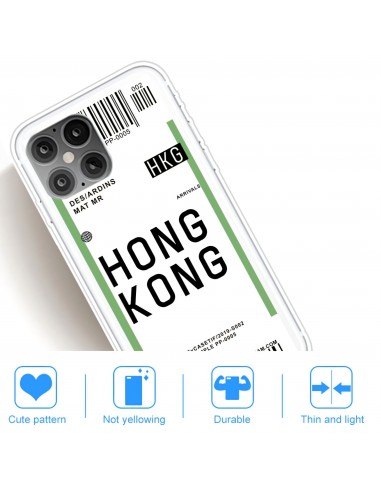 Coque silicone iPhone 12 mini Billet d'embarquement pour Hong Kong