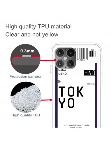Coque silicone iPhone 12 mini Billet d'embarquement pour Tokyo Nana