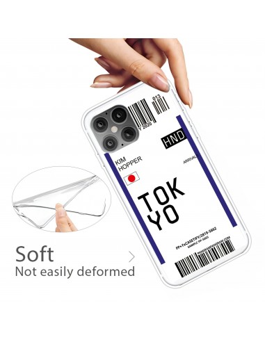 Coque silicone iPhone 12 mini Billet d'embarquement pour Tokyo Kim