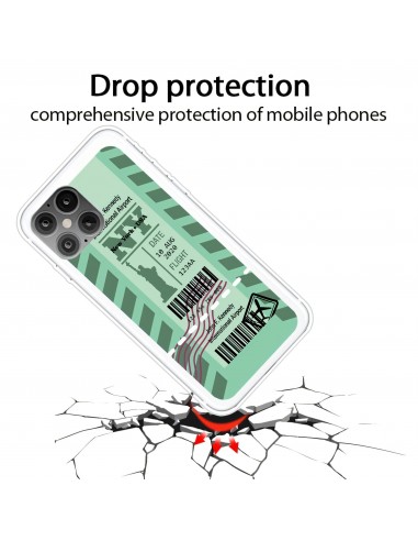 Coque silicone iPhone 12 mini Ticket de transport New York