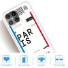 Coque silicone iPhone 12 mini Billet d'embarquement pour Paris