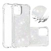 Coque silicone iPhone 12 mini fantaisie Poussières d'étoiles - Blanc