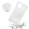 Coque silicone iPhone 12 mini fantaisie Poussières d'étoiles - Blanc