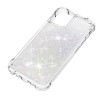 Coque silicone iPhone 12 mini fantaisie Poussières d'étoiles - Blanc