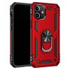 Coque antichoc iPhone 12 Mini Hybride Armor avec anneau - Rouge