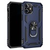 Coque antichoc iPhone 12 Mini Hybride Armor avec anneau - Bleu foncé