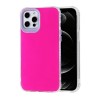 Coque iPhone 12 et 12 Pro Aspect lisse - Fushia