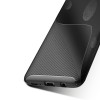 Coque silicone Galaxy A30 et A20 Syle fibre de carbone - Noir