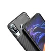 Coque silicone Galaxy A60 Syle fibre de carbone - Noir