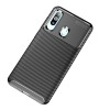 Coque silicone Galaxy A60 Syle fibre de carbone - Noir