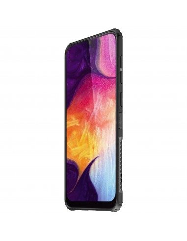 Coque de protection antichoc Galaxy A50 A50s A30s avec anneau intégré - Noir