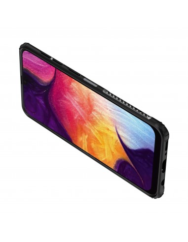 Coque de protection antichoc Galaxy A50 A50s A30s avec anneau intégré - Noir