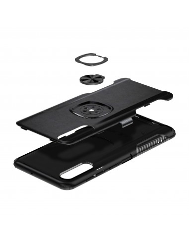 Coque de protection antichoc Galaxy A50 A50s A30s avec anneau intégré - Noir