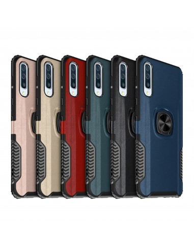 Coque de protection antichoc Galaxy A50 A50s A30s avec anneau intégré - Noir