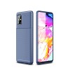Coque silicone Galaxy A51 Syle fibre de carbone - Bleu foncé