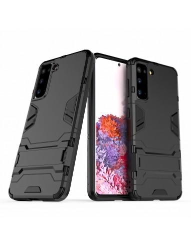 Coque antichoc Galaxy S21 Hybride avec support - Noir