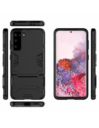 Coque antichoc Galaxy S21 Hybride avec support - Noir