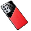 Coque antichoc Galaxy S21 Ultra Design avec partie métallique incorporée pour aimant - Rouge