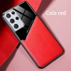 Coque antichoc Galaxy S21 Ultra Design avec partie métallique incorporée pour aimant - Rouge