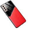 Coque antichoc Galaxy S21 Plus Design avec partie métallique incorporée pour aimant - Rouge