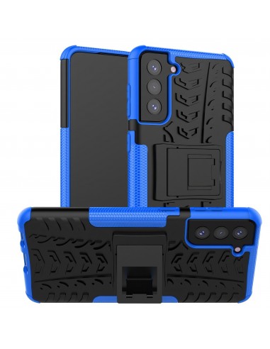 Coque antichoc Galaxy S21 Plus avec support intégré - Bleu