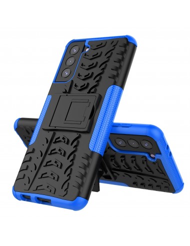 Coque antichoc Galaxy S21 Plus avec support intégré - Bleu