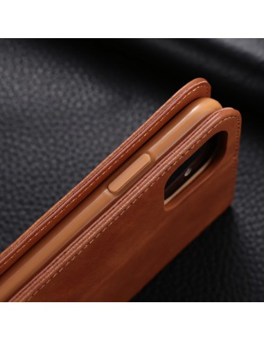 Etui de protection iPhone 11 Pro Max Style Vintage Simili cuir - Marron