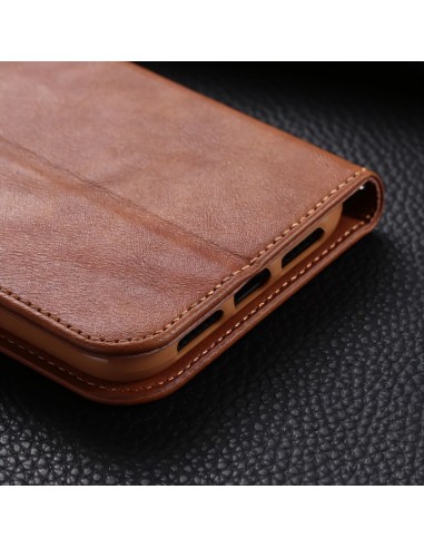 Etui de protection iPhone 11 Pro Max Style Vintage Simili cuir - Marron