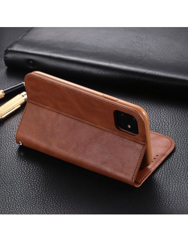 Etui de protection iPhone 11 Pro Max Style Vintage Simili cuir - Marron