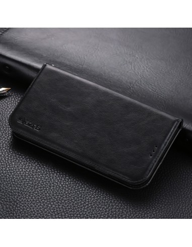 Etui de protection iPhone 11 Pro Max Style Vintage Simili cuir - Noir