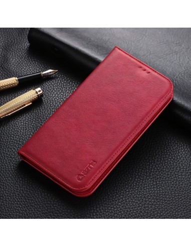 Etui de protection iPhone 11 Pro Max Style Vintage Simili cuir - Rouge