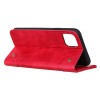 Etui portefeuille iPhone 12 mini Style cuir avec rangements cartes - Rouge