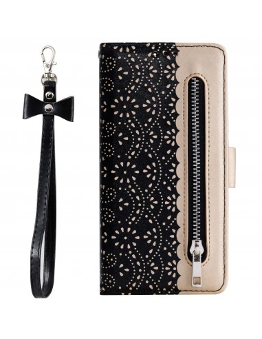 Etui portefeuille iPhone 12 Pro Max avec rangements intégrés - Noir