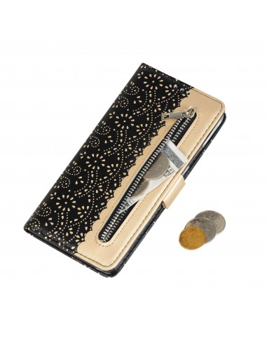 Etui portefeuille iPhone 12 Pro Max avec rangements intégrés - Noir