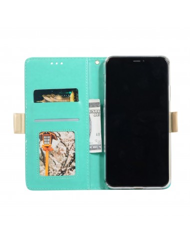 Etui portefeuille iPhone 12 Pro Max avec rangements intégrés - Vert