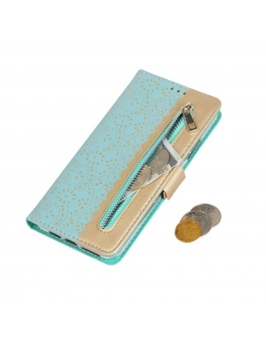 Etui portefeuille iPhone 12 Pro Max avec rangements intégrés - Vert