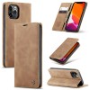 Etui portefeuille iPhone 12 Pro Max Simili cuir avec rangement carte CASEME - Marron