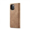 Etui portefeuille iPhone 12 Pro Max Simili cuir avec rangement carte CASEME - Marron