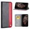 Etui portefeuille iPhone 12 Pro Max Bi Color Style Business - Rouge