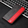 Etui portefeuille iPhone 12 Pro Max Bi Color Style Business - Rouge