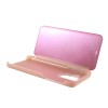 Etui portefeuille Galaxy A6 Plus 2018 avec rabat effet mirroir - Rose