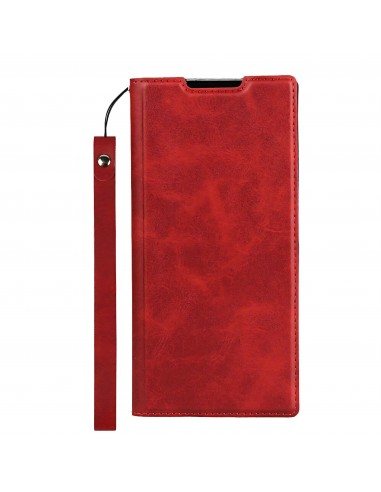 Etui portefeuille Galaxy Note 10 Plus Simili cuir - Rouge