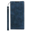 Etui portefeuille Galaxy Note 10 Plus Simili cuir - Bleu foncé