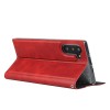 Etui portefeuille Galaxy Note 10 Simili cuir - Rouge