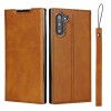 Etui portefeuille Galaxy Note 10 Simili cuir - Marron