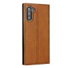 Etui portefeuille Galaxy Note 10 Simili cuir - Marron