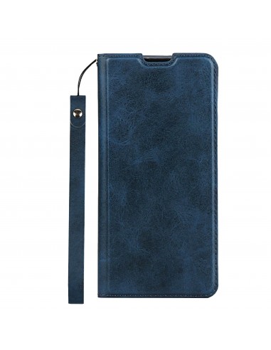 Etui portefeuille Galaxy S10 Simili cuir - Bleu foncé