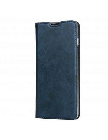 Etui portefeuille Galaxy S10 Simili cuir - Bleu foncé