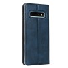 Etui portefeuille Galaxy S10 Simili cuir - Bleu foncé